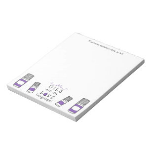 Etherische Oliën Zijn Mijn Liefdestaal Paars Notitieblok