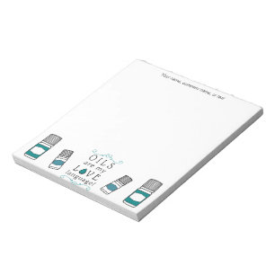 Etherische Oliën Zijn Mijn Liefdestaal Teal/Groen Notitieblok