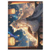 Etherische ondeugende Catgirl Prinses Tweezijdig Klembord (Achterkant)