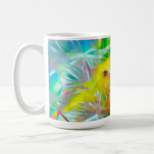 ETHERISCHE Paardenbloemen in Neon Dreamscape Koffiemok