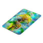 ETHERISCHE Paardenbloemen in Neon Dreamscape Magneet (Linkerzijde)