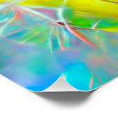 ETHERISCHE Paardenbloemen in Neon Dreamscape Perfect Poster (Hoek)