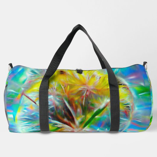 ETHERISCHE Paardenbloemen in Neon Dreamscape Plunjezak (Achterkant)