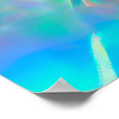 ETHERISCHE Paardenbloemen in Neon Dreamscape Poster (Hoek)