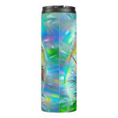 ETHERISCHE Paardenbloemen in Neon Dreamscape Thermosbeker (Achterkant)