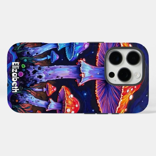 etherische paddenstoelenbloei Case-Mate iPhone case (Achterkant (horizontaal))