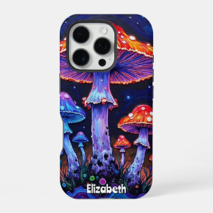 etherische paddenstoelenbloei iPhone 16 pro hoesje