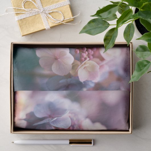 Etherische Pastel Lavendel Hydrangea Decoupage Tissuepapier (Geschenk)