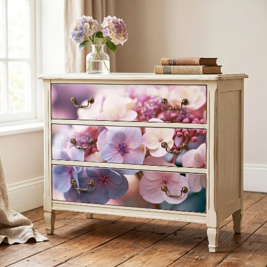 Etherische Pastel Lavendel Hydrangea Decoupage Tissuepapier