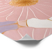 Etherische Pastelbloei Poster (Hoek)