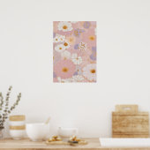 Etherische Pastelbloei Poster (Keuken)