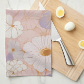 Etherische Pastelbloei Theedoek (Quarter Fold)