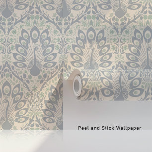 Etherische Peacocks Art Nouveau Behang