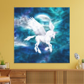 ETHERISCHE Pegasus Eenhoorn gewikkeld canvas (Insitu (Woonkamer))