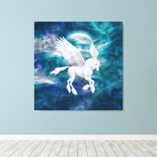 ETHERISCHE Pegasus Eenhoorn gewikkeld canvas (Insitu (Houten vloer))
