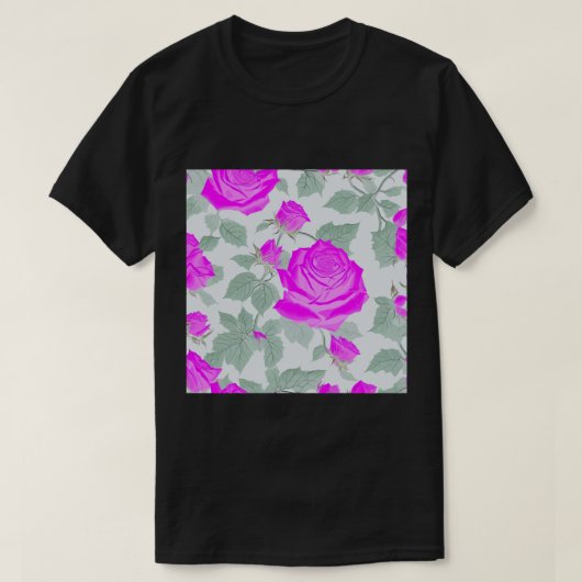 Etherische Pink Ghost-Roos T-shirt (Design voorkant)