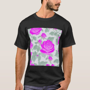 Etherische Pink Ghost-Roos T-shirt