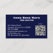 *~* Etherische QR BOOM VAN HET LEVEN AP82 Visiteka Visitekaartje (Achterkant)