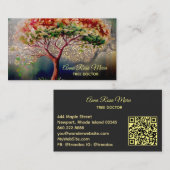 *~* Etherische QR TREE Fantasy AP82 Visitekaartje (Voorkant / Achterkant)