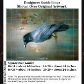 Etherische Raven, Texturige Achtergrond EQ8L Décou Tissuepapier