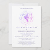 *~* etherische ROOS Ombre Floral AR8 RSVP bruiloft Kaart (Voorkant)