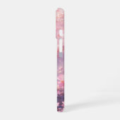 Etherische roze bloesems die op het water drijven iPhone 16 hoesje (Linkerkant)