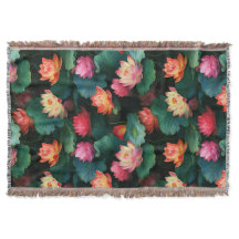 Etherische roze lotus bloemen, Art Nouveau geïnspi