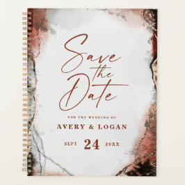 Etherische rustieke Herfst verbrand Sinaasappel hu Planner