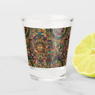 ETHERISCHE Saffier "Levendig Historisch Embleem" S Shot Glas
