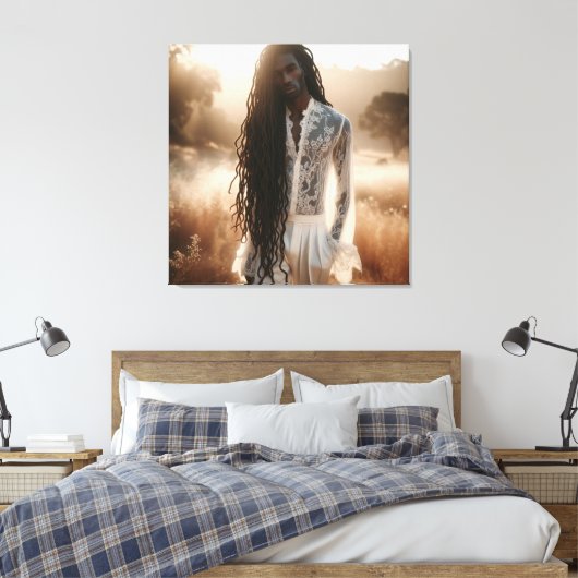 etherische schemering canvas afdruk (Insitu (Slaapkamer))