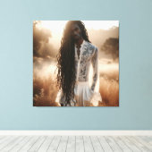 etherische schemering canvas afdruk (Insitu (Houten vloer))