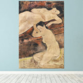 Etherische schoonheden" canvas afdruk (Insitu (Houten vloer))