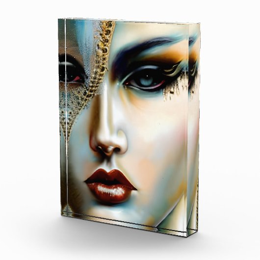 Etherische schoonheid Gouden Godin Fotoblokken (Rechts)