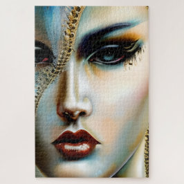 Etherische schoonheid Gouden Godin Legpuzzel