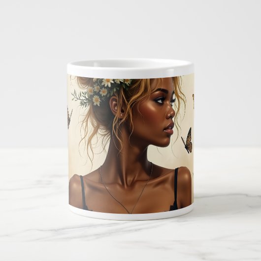 Etherische schoonheid in bloei grote koffiekop (Voorkant)