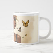 Etherische schoonheid in bloei grote koffiekop (Rechts)
