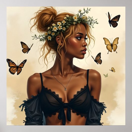 ETHERISCHE SCHOONHEID IN BLOEI POSTER (Voorkant)