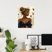 ETHERISCHE SCHOONHEID IN BLOEI POSTER (Thuiskantoor)