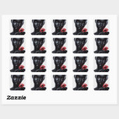ETHERISCHE SCHOONHEID IN DUISTERNIS VIERKANTE STICKER (Vel)