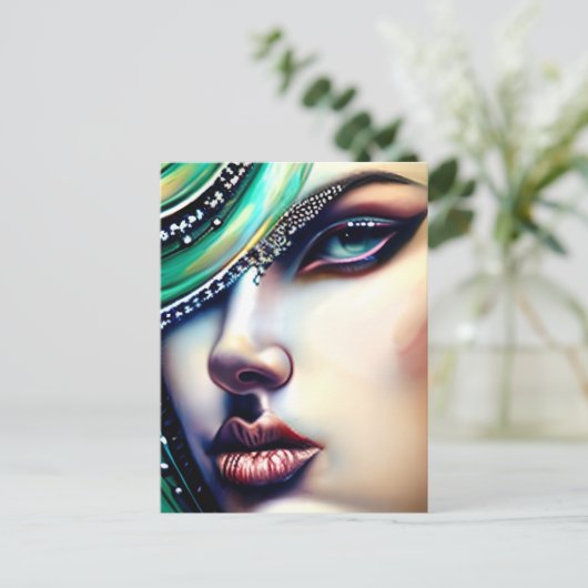 Etherische schoonheid Sparkly Jewels Briefkaart (Staand voorkant)