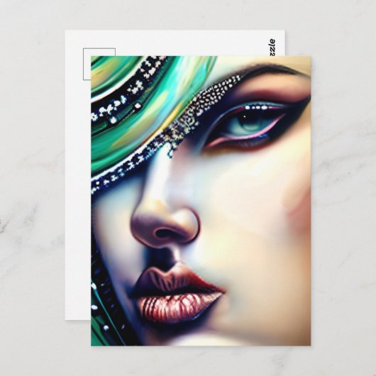 Etherische schoonheid Sparkly Jewels Briefkaart (Voorkant / Achterkant)