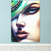 Etherische schoonheid Sparkly Jewels Canvas Afdruk (Insitu (Houten vloer))