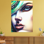 Etherische schoonheid Sparkly Jewels Canvas Afdruk (Insitu (Woonkamer))