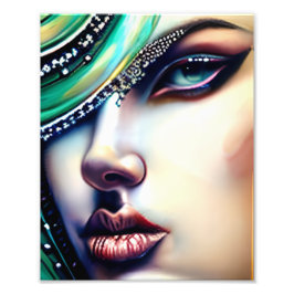 Etherische schoonheid Sparkly Jewels Foto Afdruk