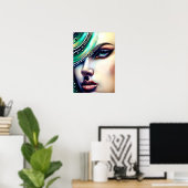 Etherische schoonheid Sparkly Jewels Poster (Thuiskantoor)