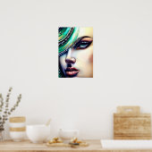 Etherische schoonheid Sparkly Jewels Poster (Keuken)