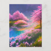 Etherische schoonheid van een Azure Swamp Briefkaart (Voorkant)