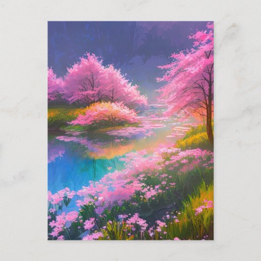 Etherische schoonheid van een Azure Swamp Briefkaart (Voorkant)