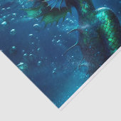 etherische sirene zeemeermin oceaan ontkoppeling tissuepapier (Detail)