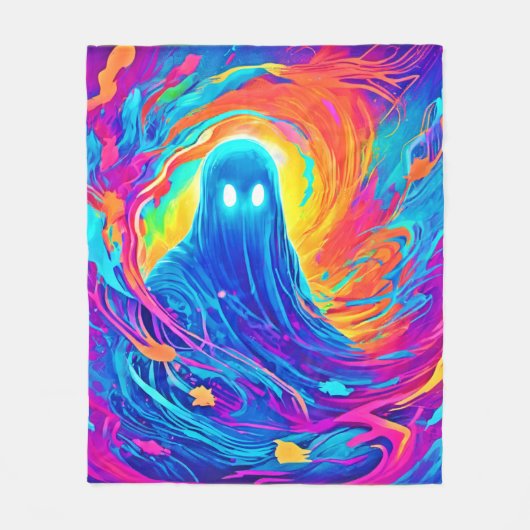 Etherische Spookachtige Schepping Fleece Deken (Voorkant)